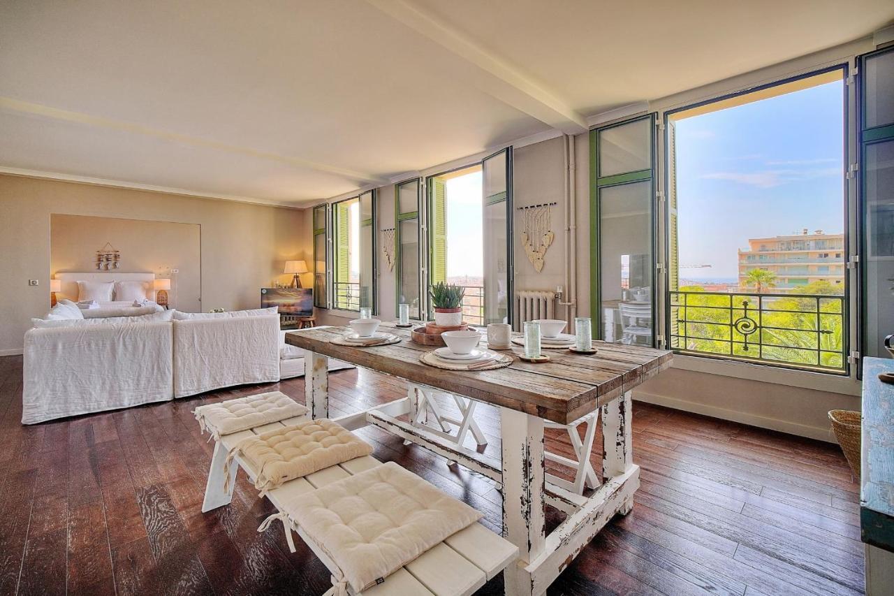 Immogroom - Large Apartment - Parking - Air Conditioning - Sea View - Wifi Κάννες Εξωτερικό φωτογραφία